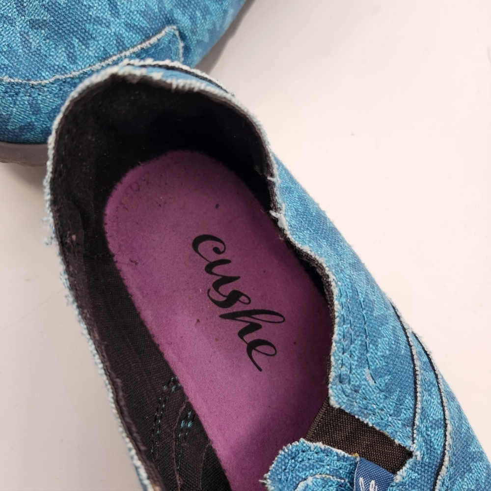 Cushe Canvas All Terrain Blue Casual Slip-On Shoes Sz 8 - Picture 6 of 8